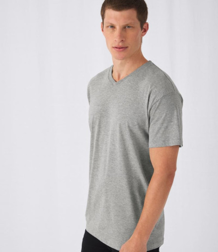 Majica s kratkimi rokavi z V-izrezom B&C Exact V-Neck
